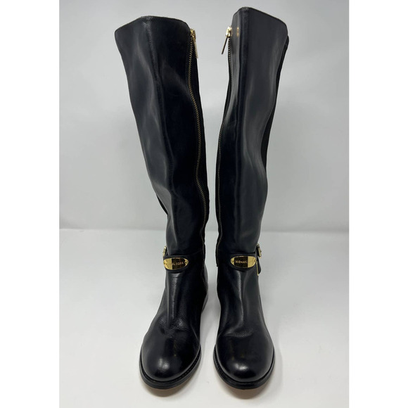 MICHAEL Michael Kors Arley Stretch Leather Knee Boot (5M) - Picture 1 of 14